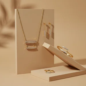 Elegant gold jewelry display by ZOUL