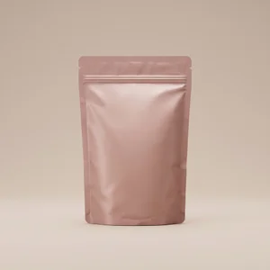 Minimalist pink pouch mockup