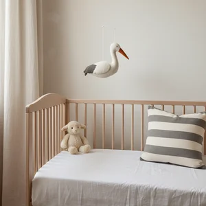 Serene baby nursery crib