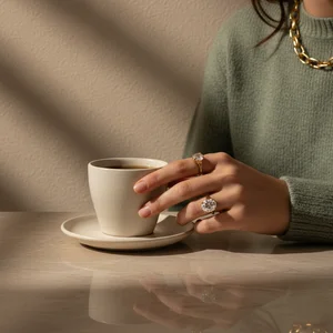 Cozy Morning Coffee Moment