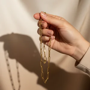 Delicate gold necklace