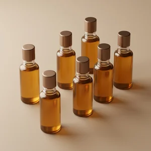 Warm amber bottle collection
