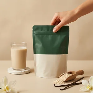 Natural vanilla protein pouch