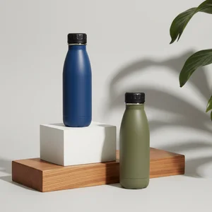 Stylish hydration on wood