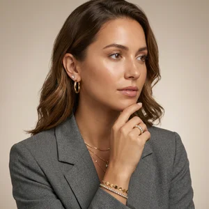 Elegant Jewelry on Model