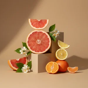 Vibrant citrus fruit medley