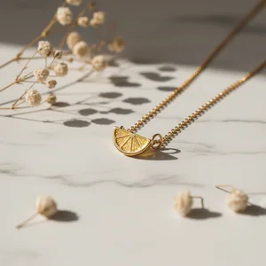 Zesty Lemon Slice Necklace