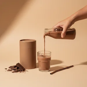 Wellness drink preparation scene