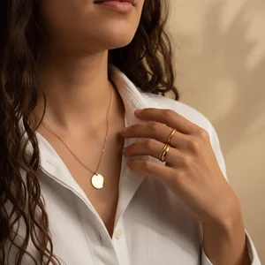 Elegant Gold Necklace & Rings