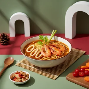 Hearty gourmet ramen bowl