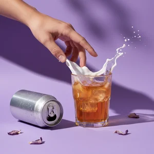 Refreshing Drink Pour