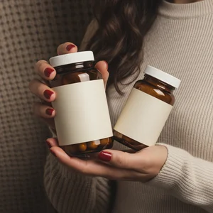 Cozy skincare moment