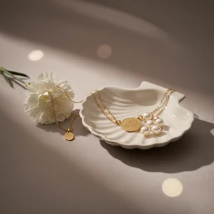 Pearl jewelry in a seashell