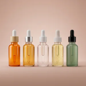 Colorful serum bottle lineup