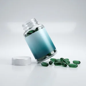 Clean supplement bottle mockup