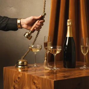 Golden hour celebration drinks