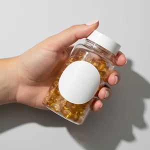 Holding natural supplement jar