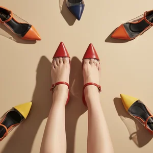 Vibrant Red Footwear Collection