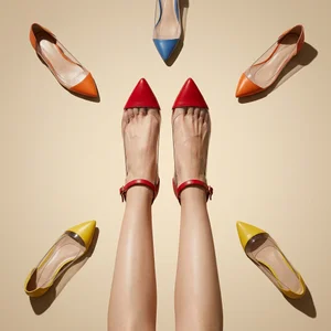 Vibrant Red Footwear Collection