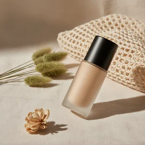 Delicate perfume product shot