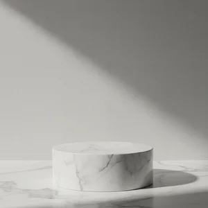 Clean marble podium