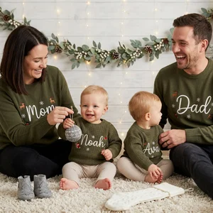 Custom family holiday sweaters