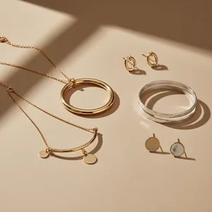 Chic Gold Stud Earrings