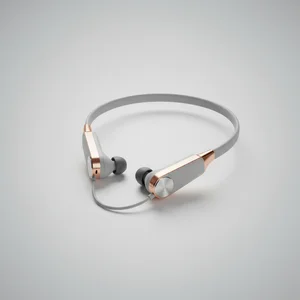 Sleek wireless neckband headphones