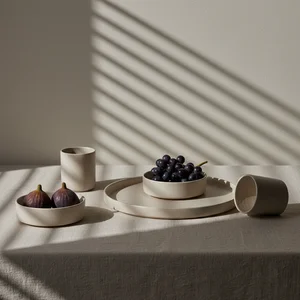 Minimalist ceramic setting