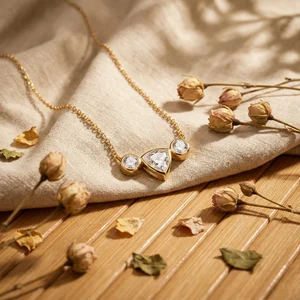 Delicate golden jewellery