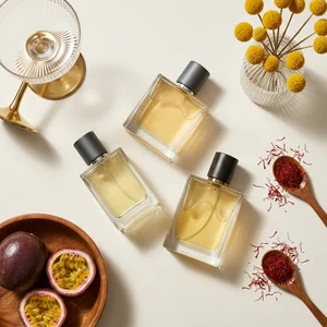 Exotic perfume with saffron and fruit
