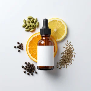 Natural serum with citrus and spices