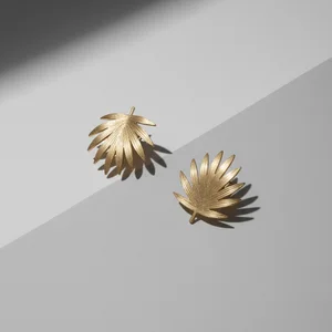 Elegant Gold Leaf Earrings