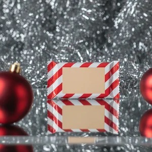 Festive Candy Cane Gift Box