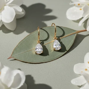 Delicate botanical earrings