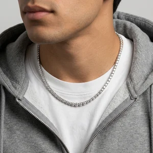 Mens luxury streetwear tennis chain