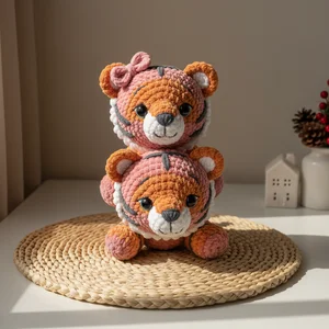 Adorable Crocheted Tiger Toys