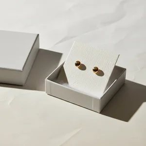 Delicate gold stud earrings gift
