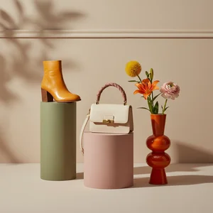 Vibrant Chic Handbag Display