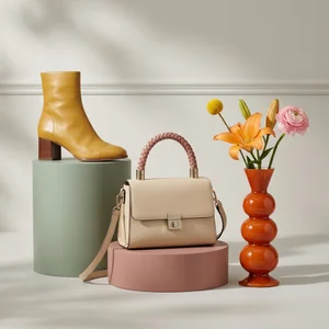 Vibrant Chic Handbag Display