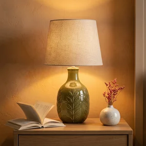 Cozy bedside lamp setting