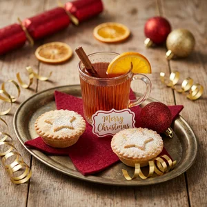 Festive Christmas Mince Pies & Drink