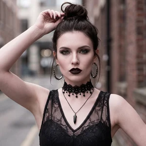 Edgy urban lace style