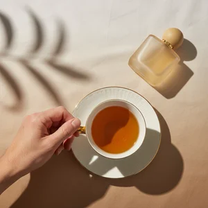 Relaxing morning ritual