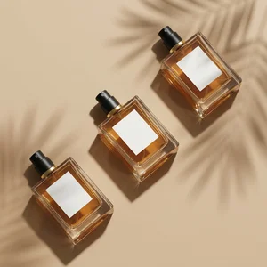 Warm beige perfume trio
