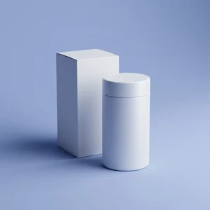 Minimalist packaging duo on lavender
