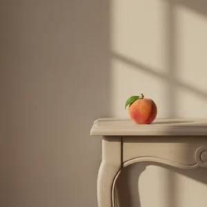Minimalist still life with fruit
