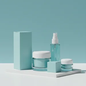 Fresh blue skincare collection