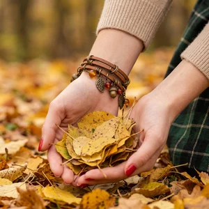 Autumn charm bracelet lifestyle