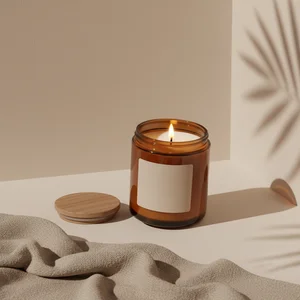 Cozy Botanical Candle Display